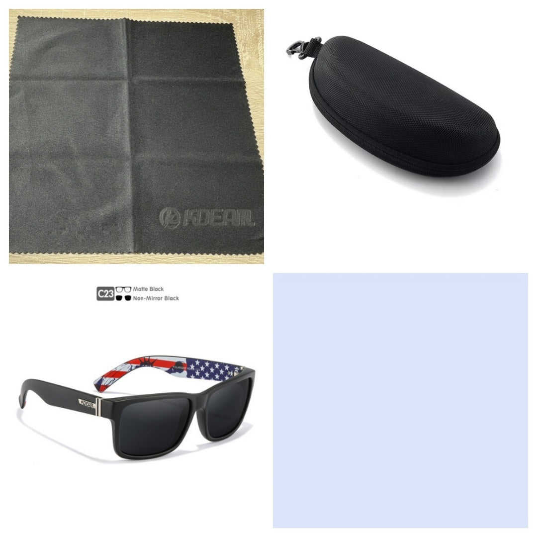 Square Polarized Outdoor Sports Colorful Sunglasses