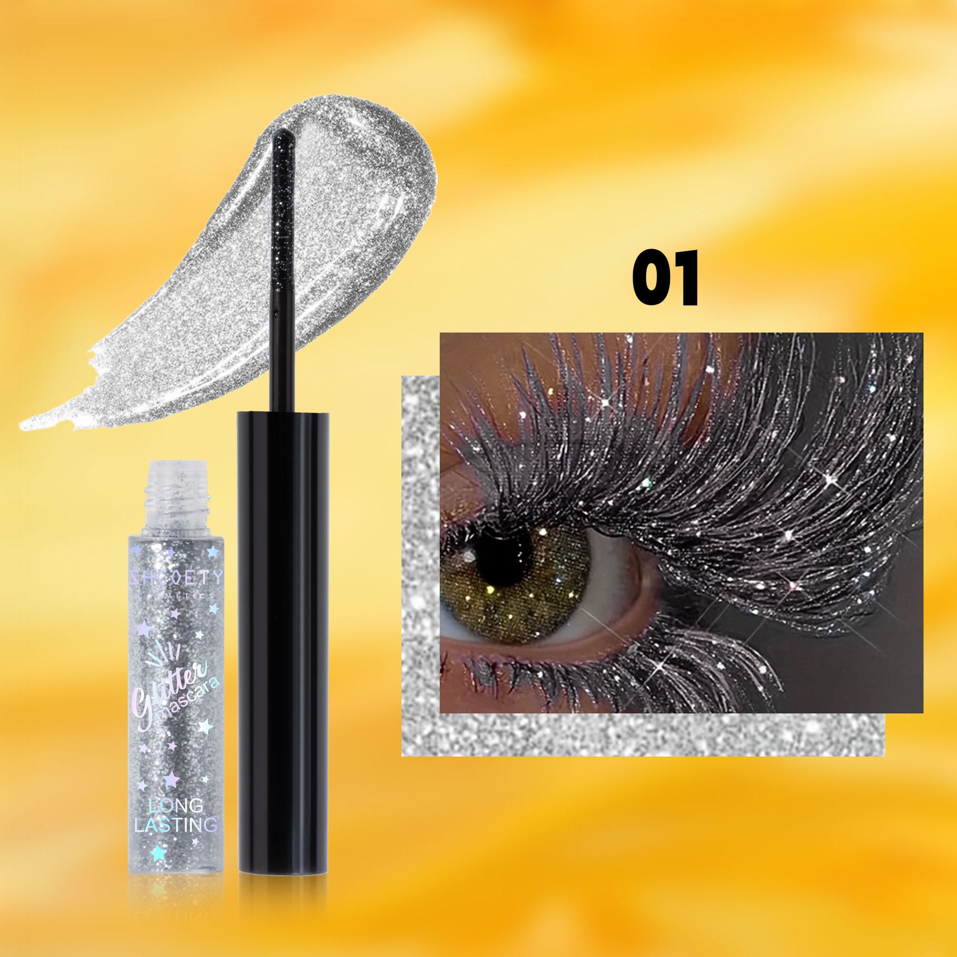 Color Mascara 5 Colors Waterproof Not Smudge - EL CHEG