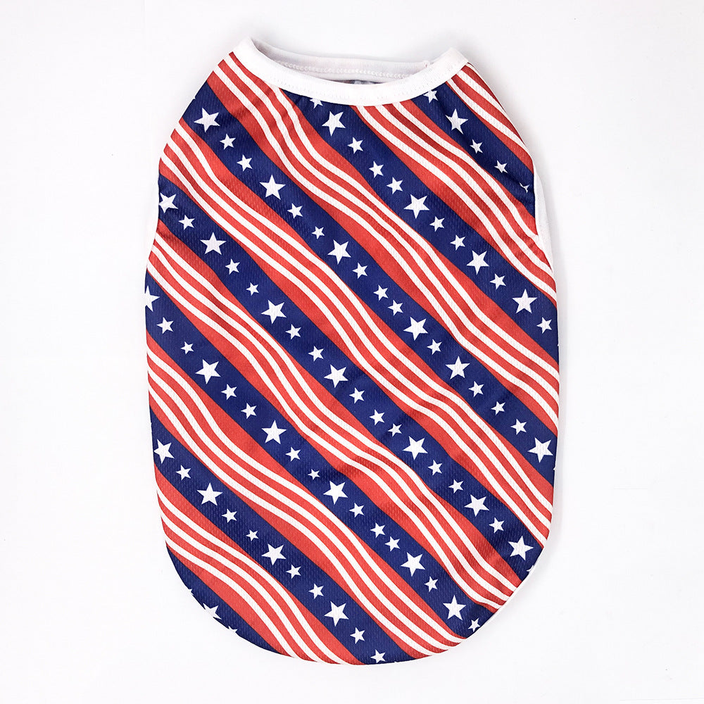 Independence Day Pet Thin Breathable Vest