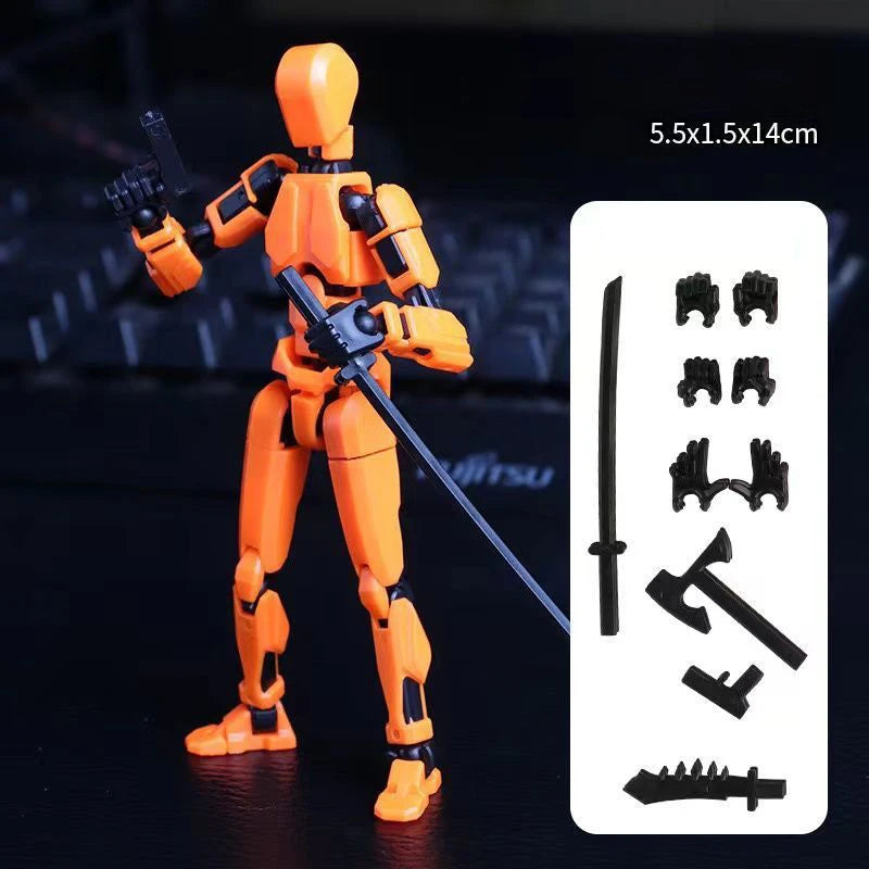 Multi-Jointed Movable Shapeshift Robot 3D Printed Mannequin Dummy 13 Action Figure Full Body Movable Robot Parent-Children Games - EL CHEG