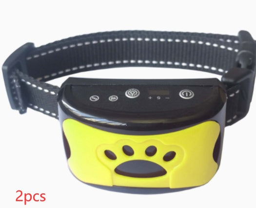 Dog Training Collar Waterproof Electric Pet Remote Control Rechargeable Dogs Trainer Bark Arrester With Shock Vibration Sound - EL CHEG