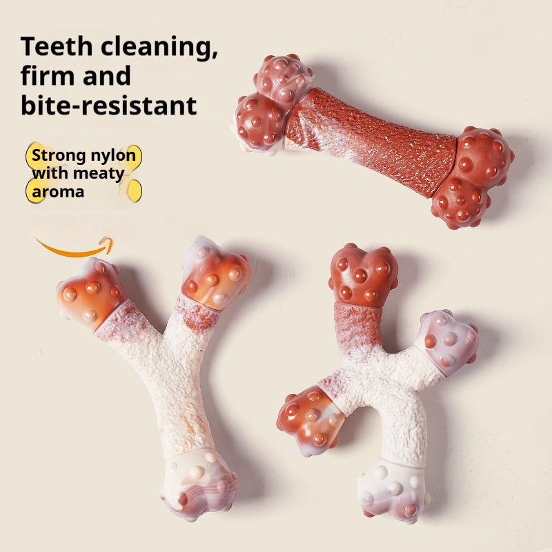 Polka Dot Bone 3-piece Set Medium Large Chewing Bite-resistant Dog Toy